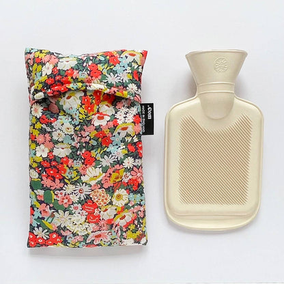 Liberty Fabric Mini Hot Water Bottle - Thorpe Tana Mustard