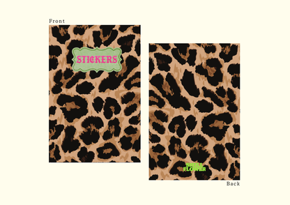 Leopard A6 Sticker Keeper Book