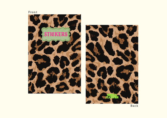 Leopard A6 Sticker Keeper Book