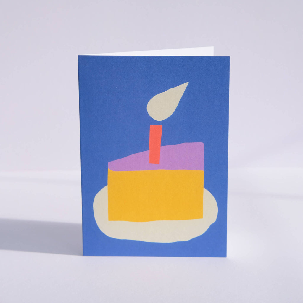 A6 birthday cake card by Sue Doeksen