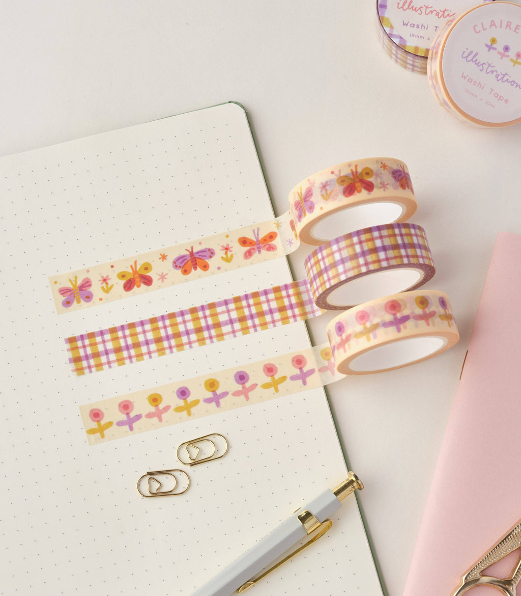 Pastel Gingham Washi Tape