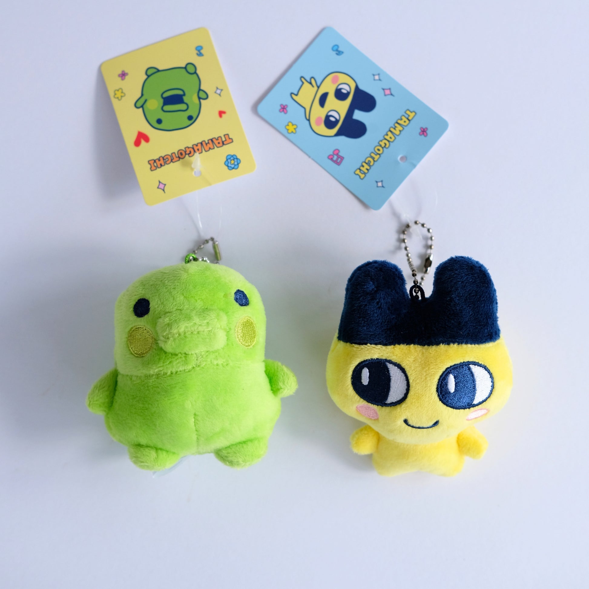 Kuchipatchi and mametchi tamagotchi plush keychain detail view