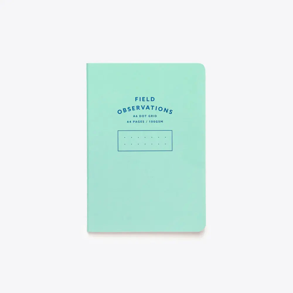 A6 Field Observations Notebook - Blue / Dot Grid