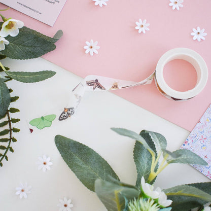 butterfly washi tape in use 