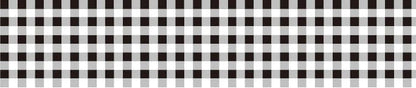 mt Black Gingham Washi Tape - 15mm
