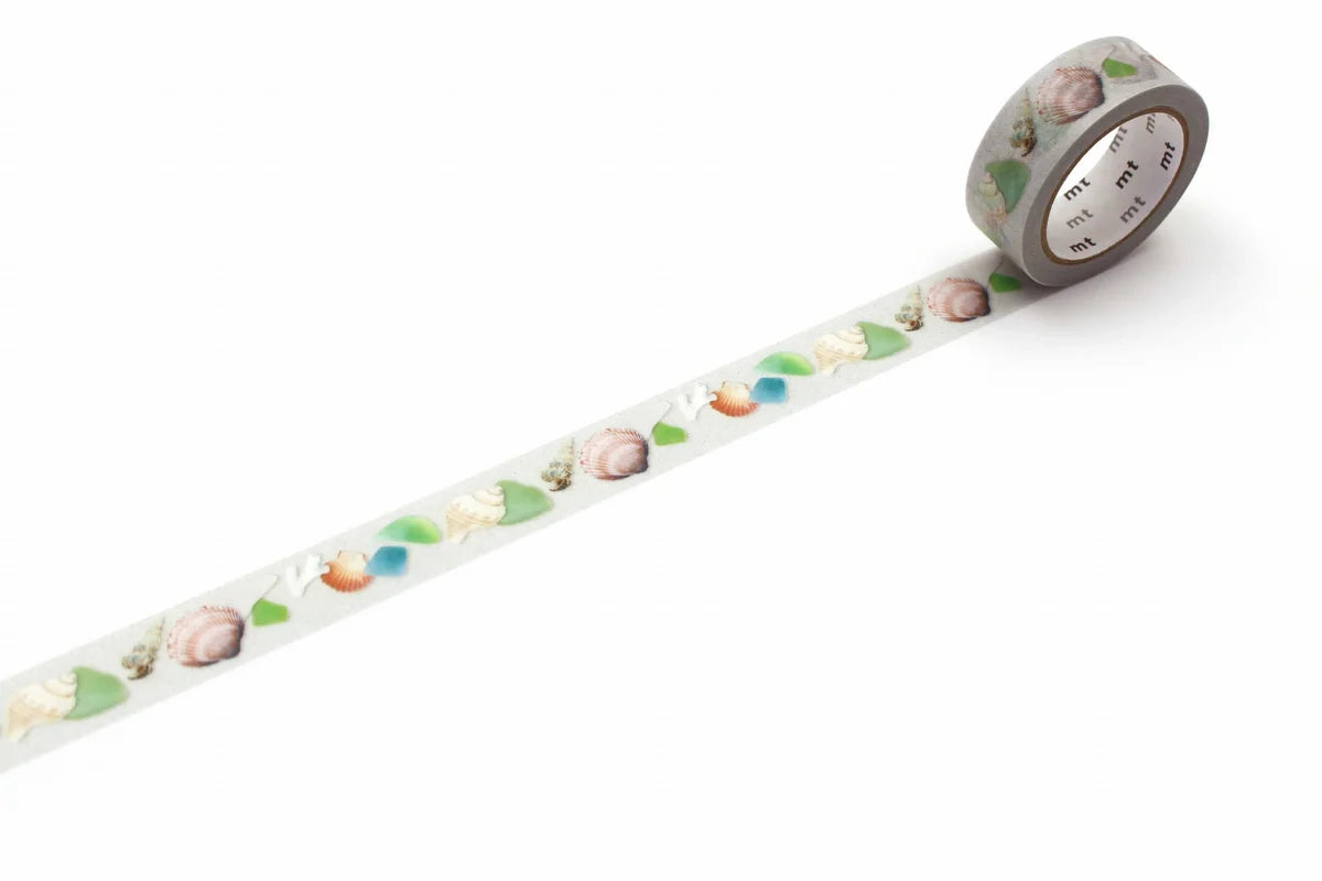 mt Sea Glass and Shells - 15mm Washi Tape