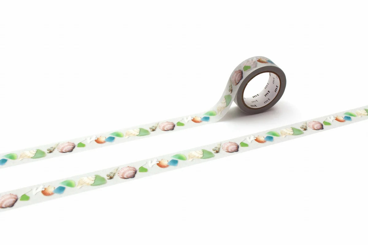 mt Sea Glass and Shells - 15mm Washi Tape