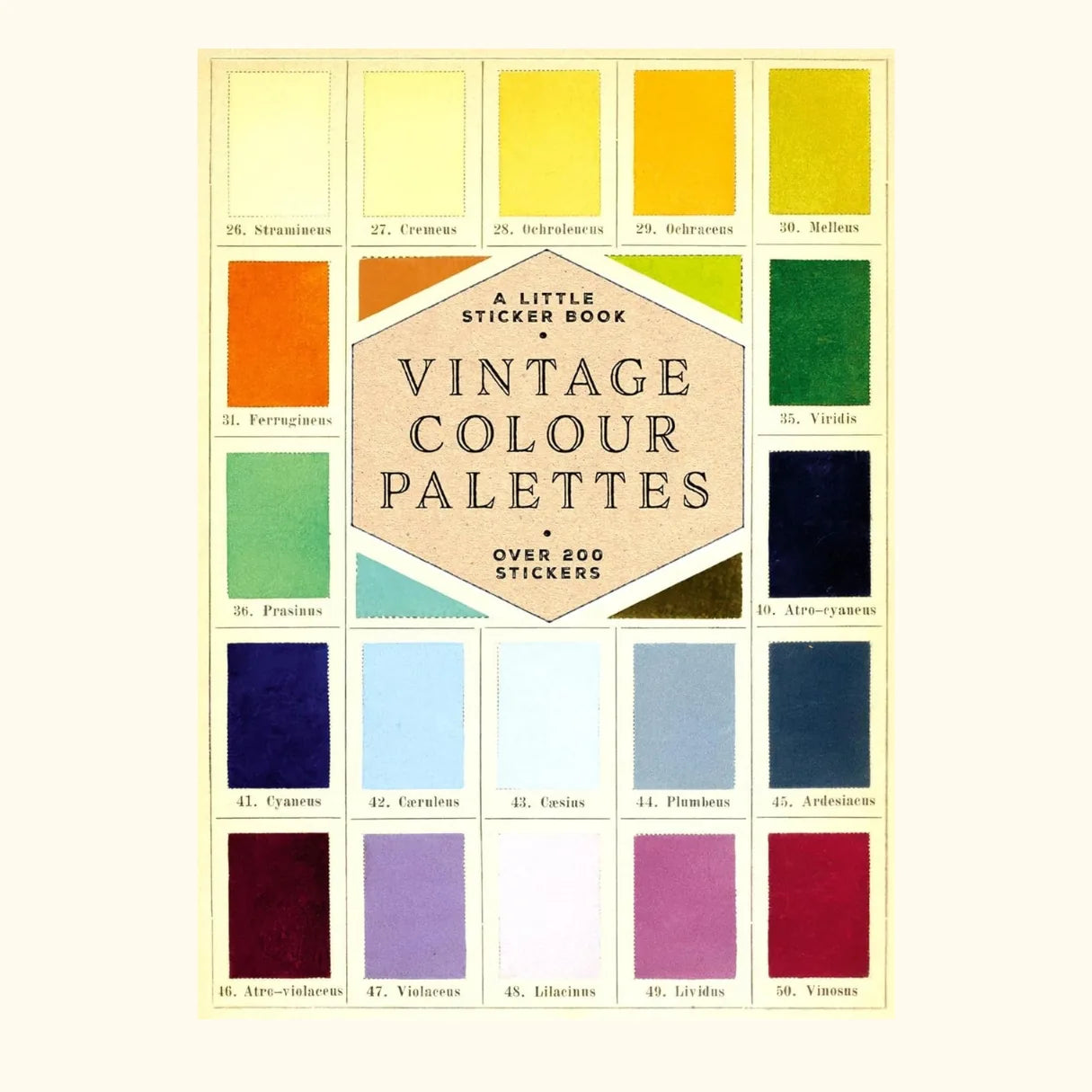 Vintage Colour Palettes Sticker Book