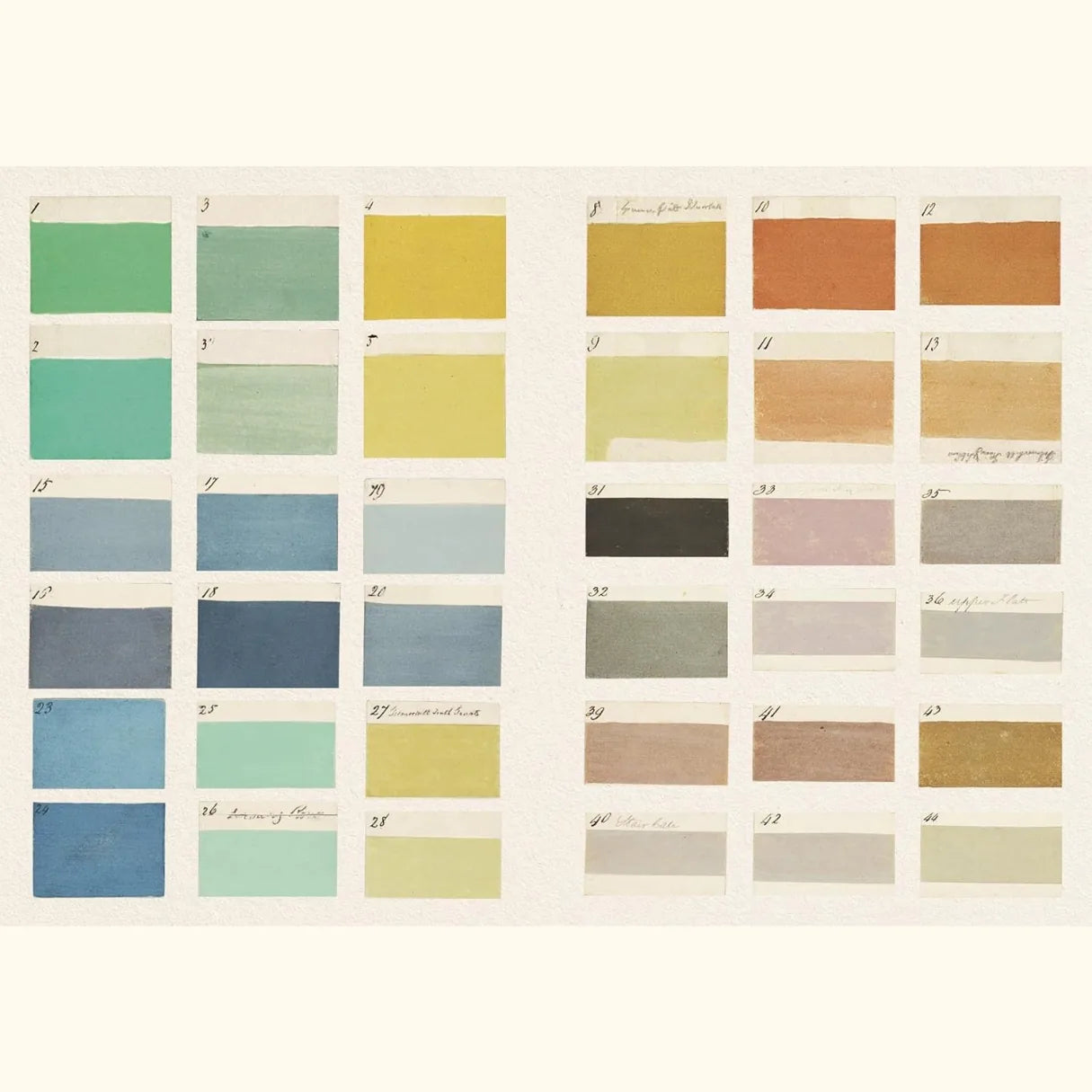Vintage Colour Palettes Sticker Book