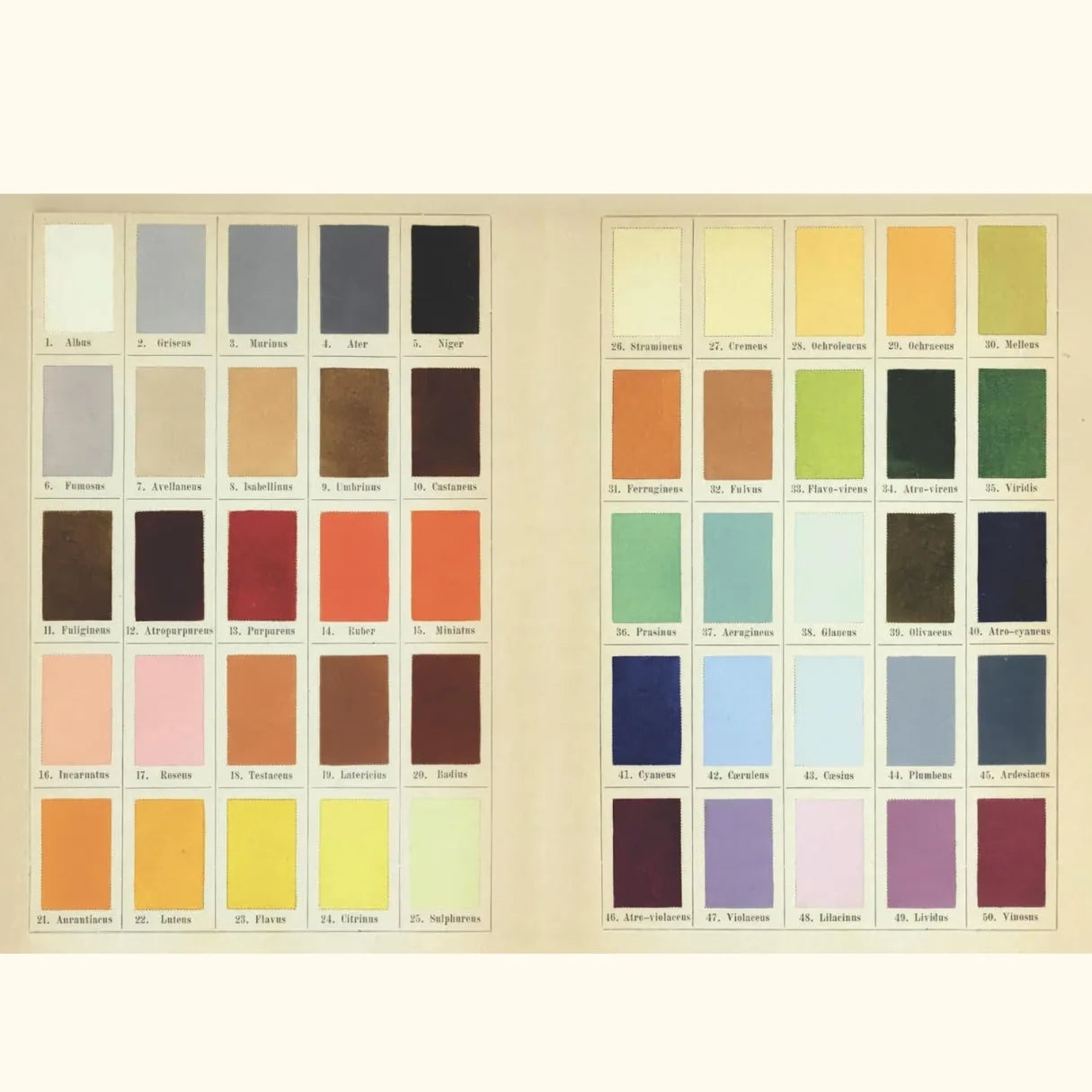 Vintage Colour Palettes Sticker Book