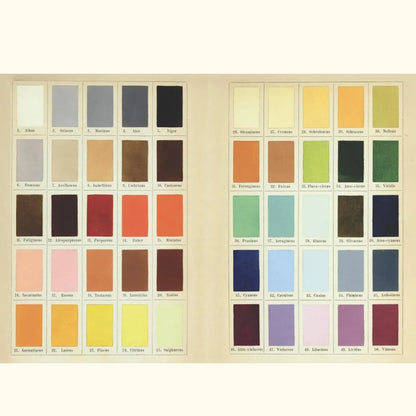 Vintage Colour Palettes Sticker Book