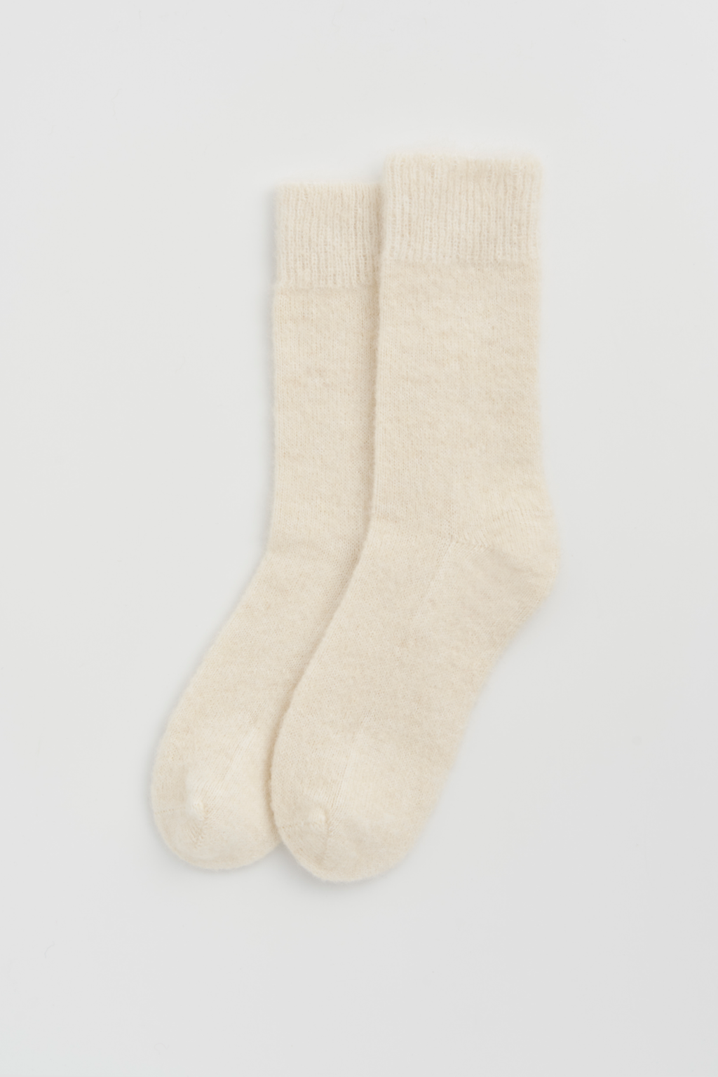 Ultra Soft Alpaca Socks in Clotted Cream