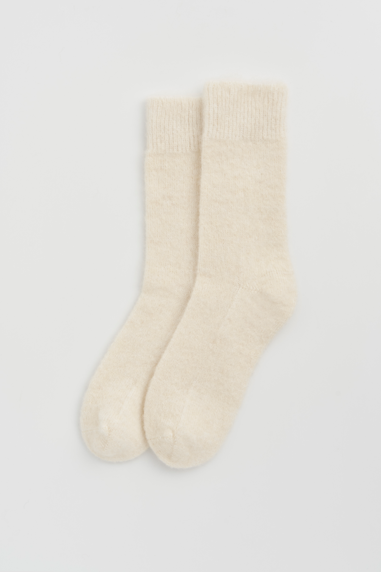 Ultra Soft Alpaca Socks in Clotted Cream