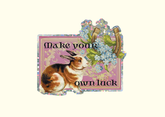 Shellflower Make Your Own Luck Sticker