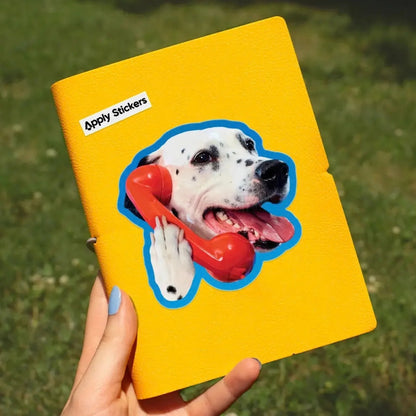 Dalmatian Phone Call Sticker