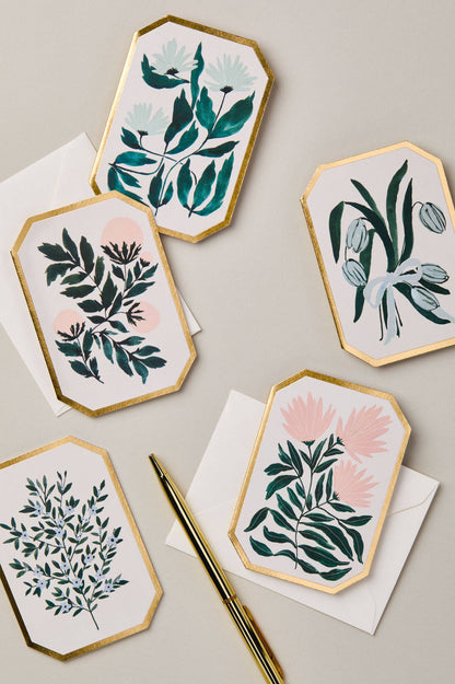 Chrysanthemum Botanical Card - Blank Inside