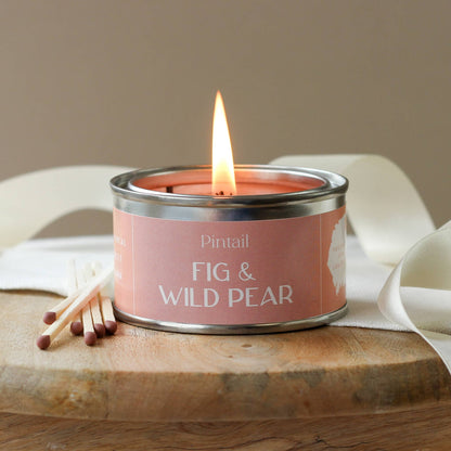 Fig & Wild Pear Candle in Paint Pot Tin