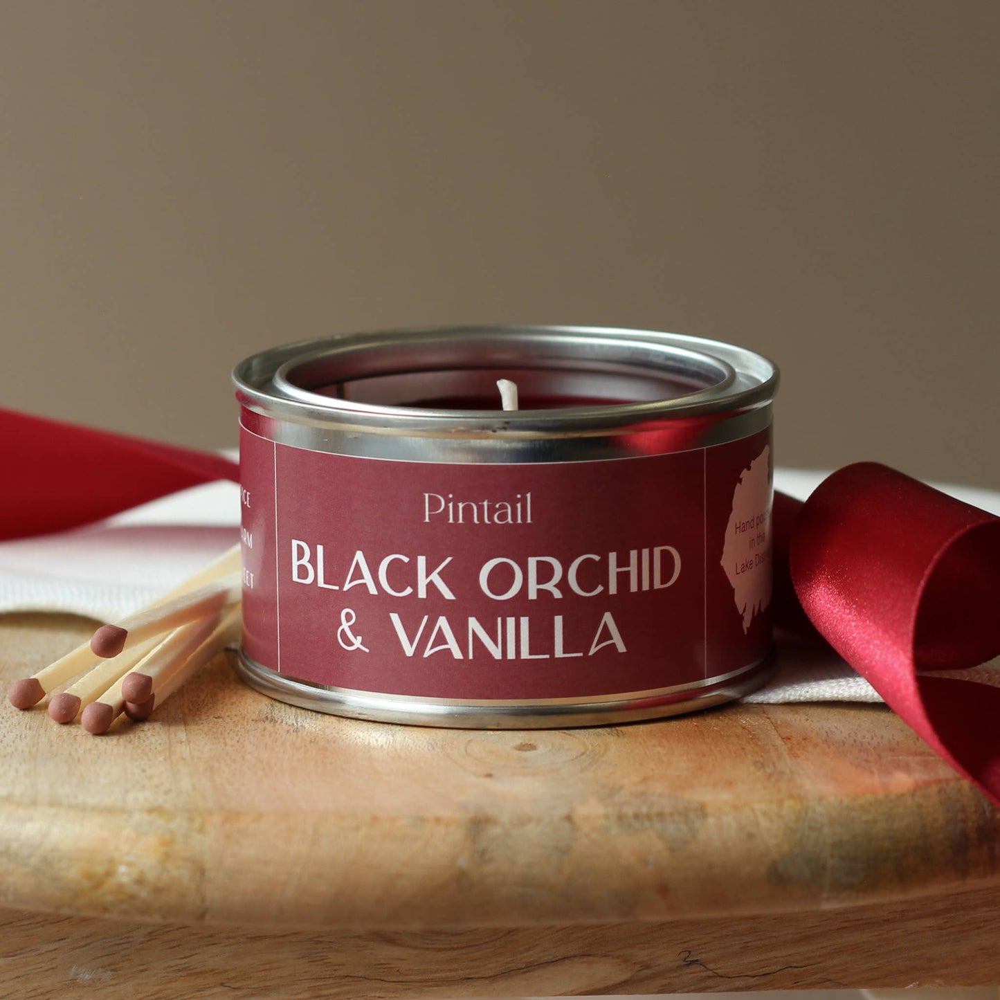 Black Orchid & Vanilla Candle in Paint Pot Tin