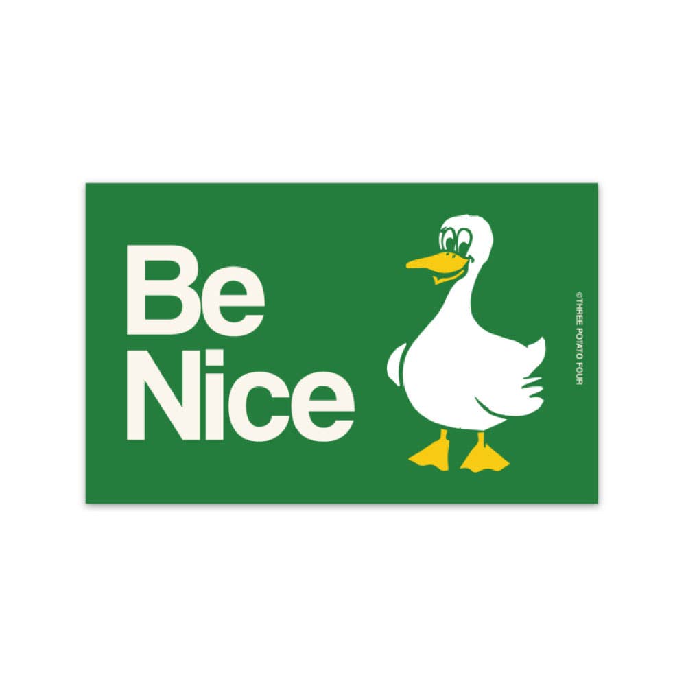 Be Nice - Bumper magnet - Bumper Sticker - Subject to Change