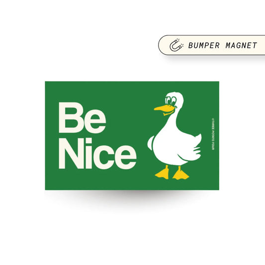 Be Nice - Bumper magnet