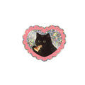 Pizza Cat Glitter Vinyl Sticker