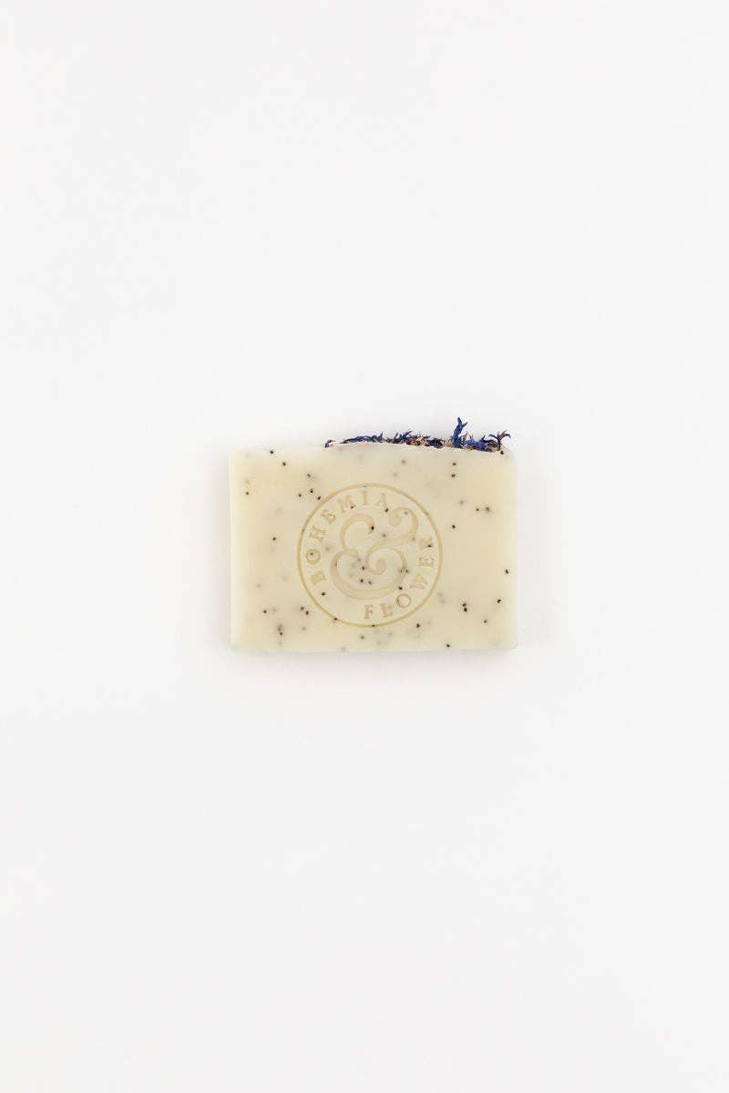 Bohemia and Flower Cornflower & Poppy Seed Unscented Soap Bar - Soap - Subject to Change