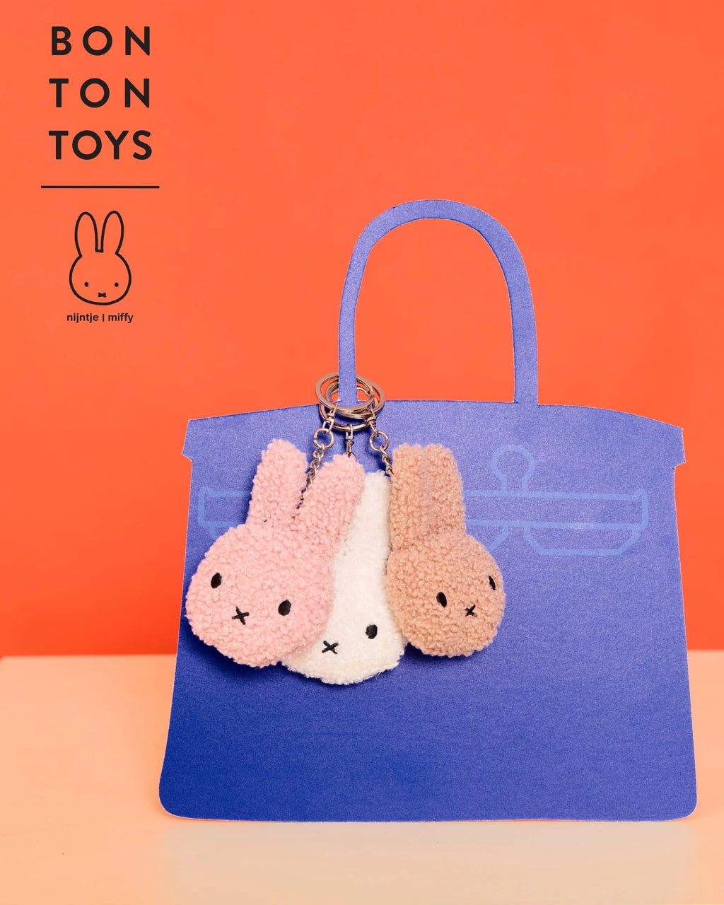 Miffy Tiny Teddy Keyring – Lavender – 10cm