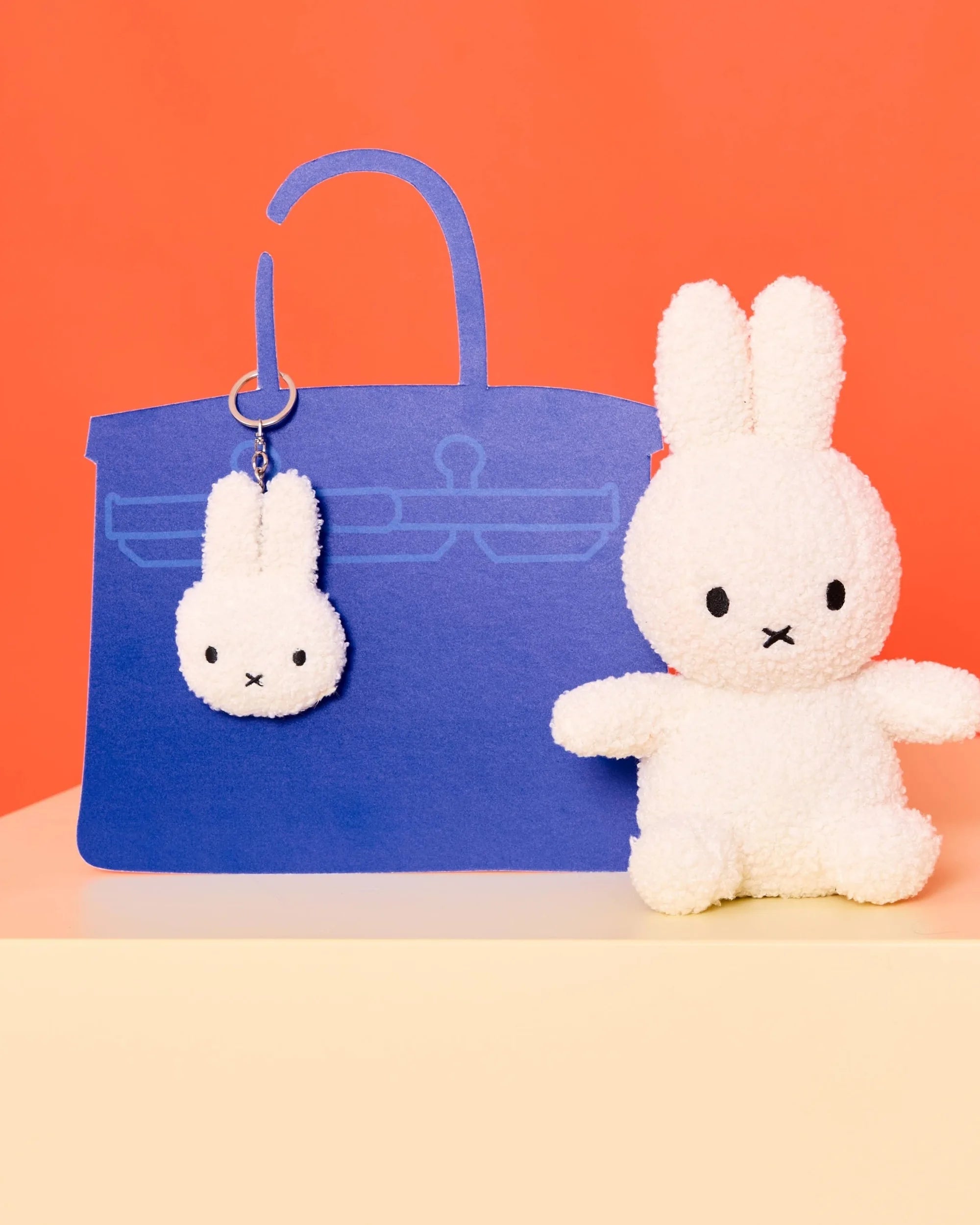 Miffy Tiny Teddy Keyring – Cream – 10cm
