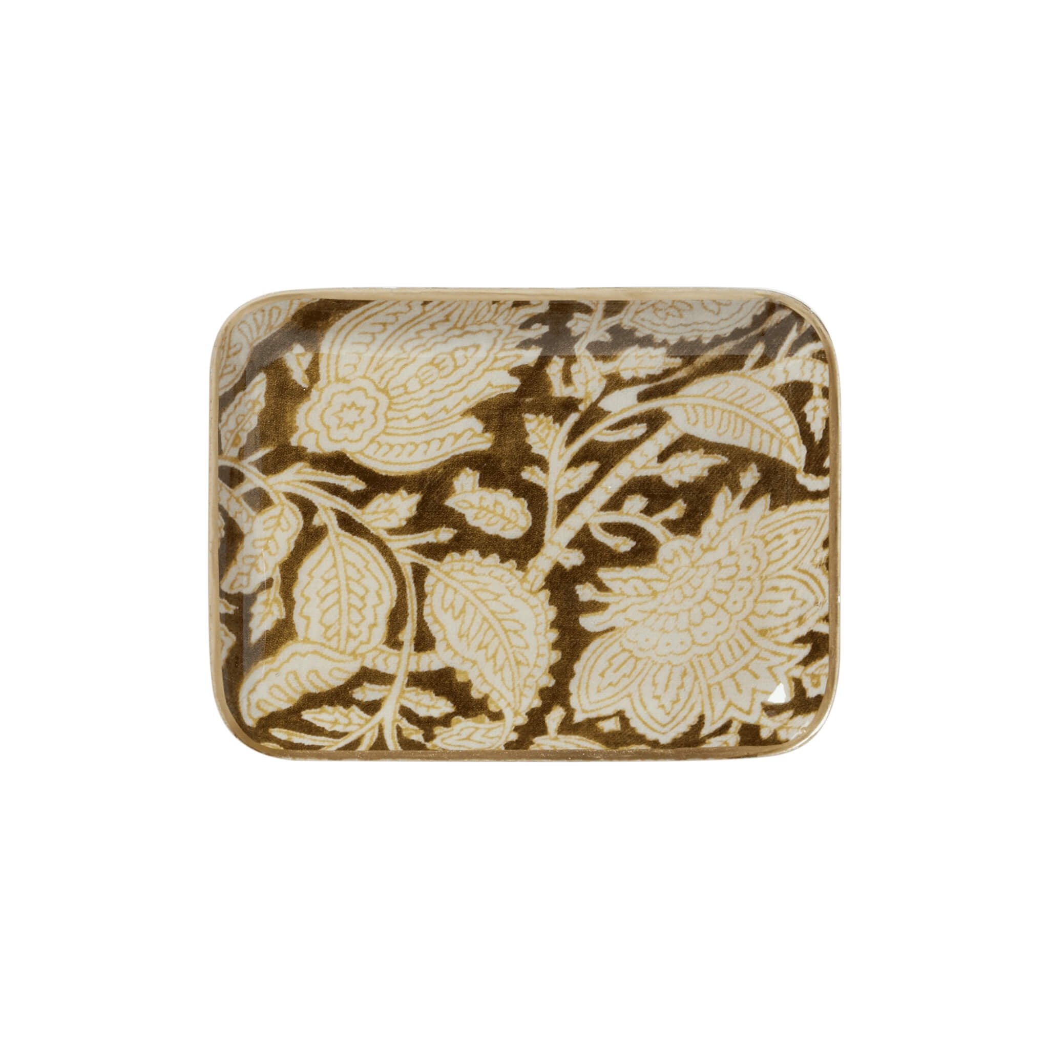 Bonheur du Jour Enamel Tray - Chandra Khaki - Tray - Subject to Change