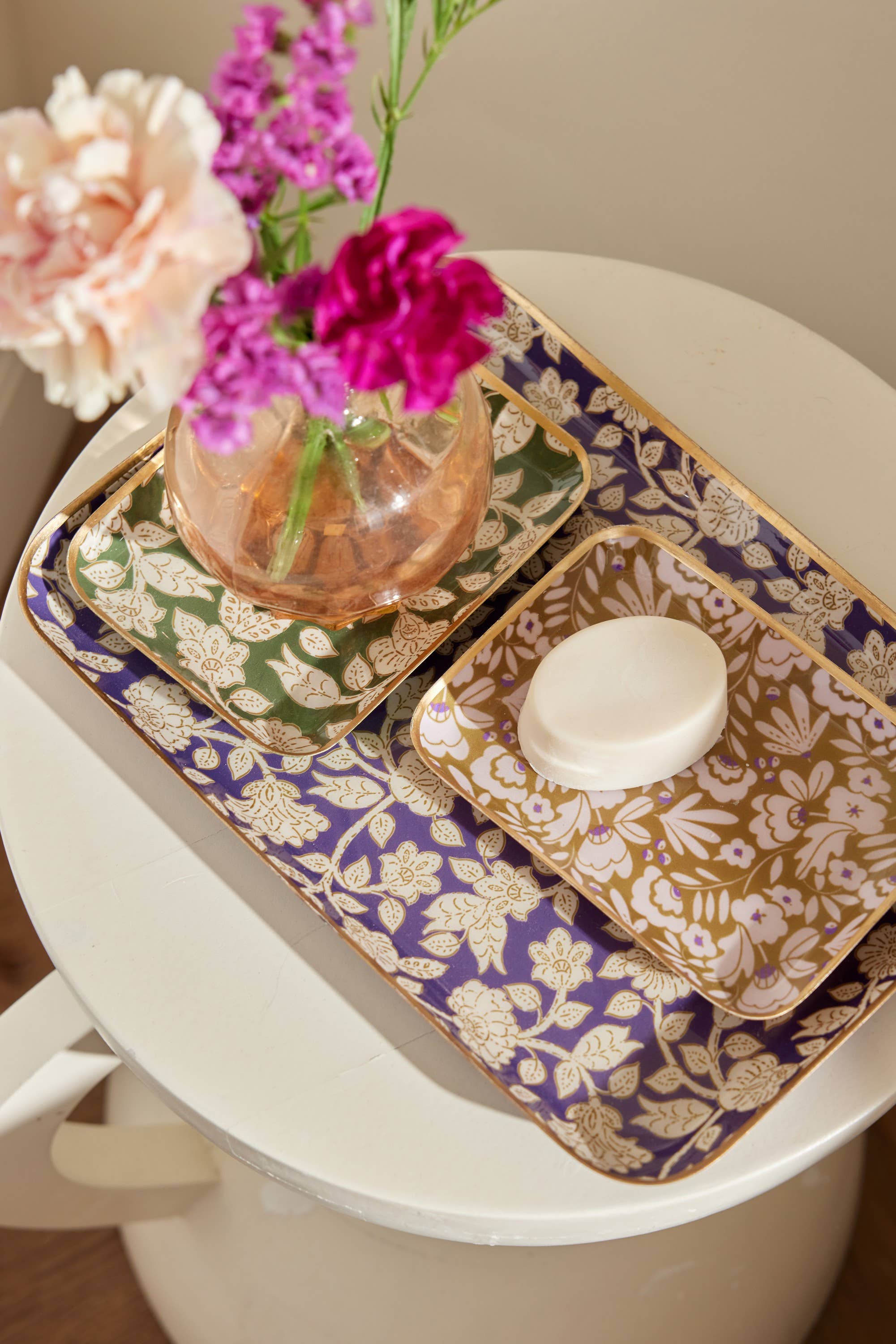 Bonheur du Jour Enamel Tray - Iris - Tray - Subject to Change