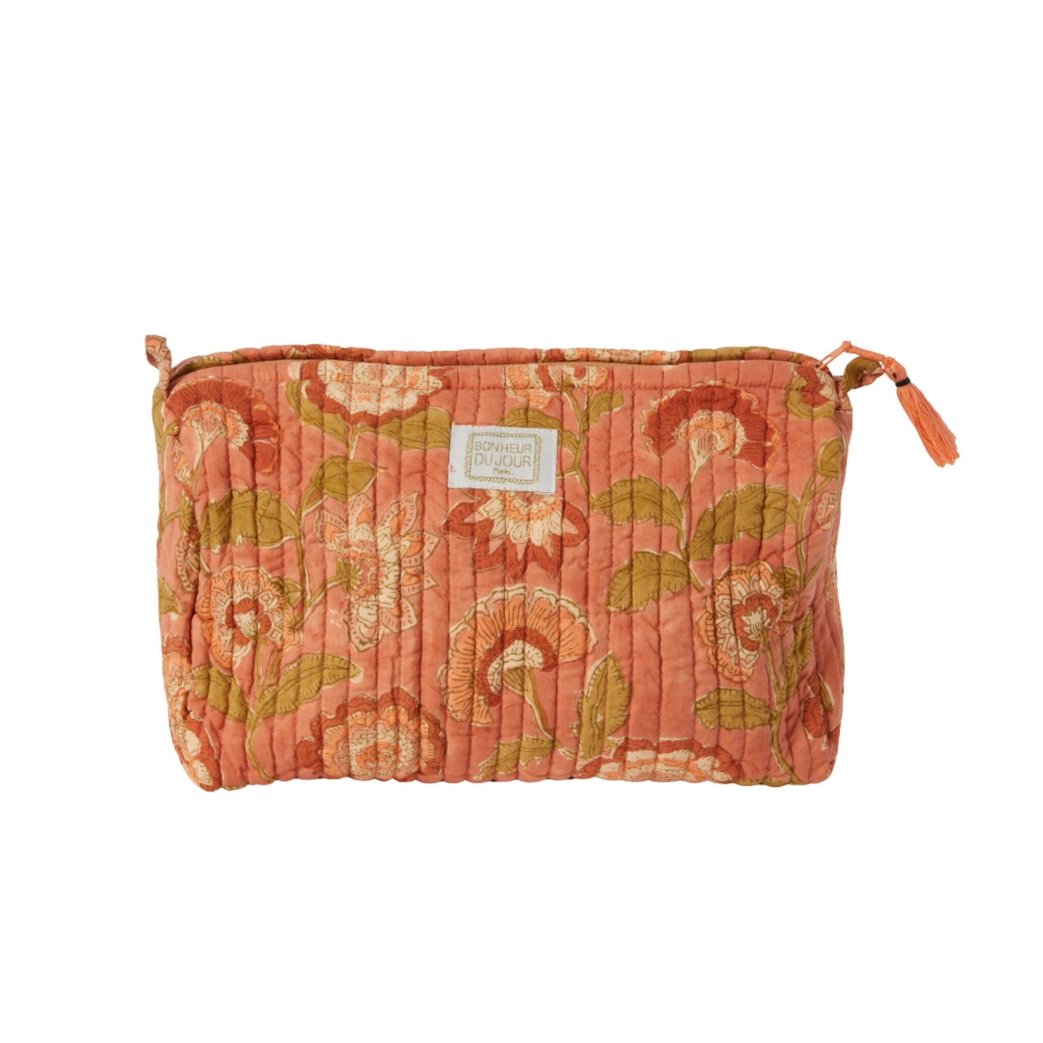 Bonheur du Jour Quilted Toiletry Pouch – Guapao Rosewood - Toiletry Pouch - Subject to Change