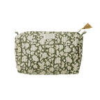 Bonheur du Jour Quilted Toiletry Pouch – Jaya Green - Toiletry Pouch - Subject to Change