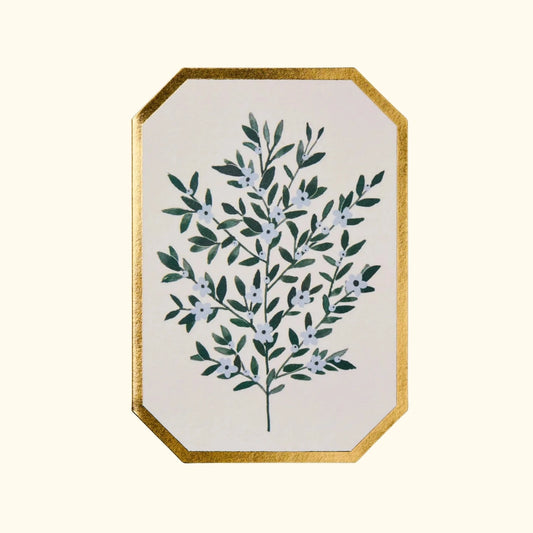 Forget Me Not botanical A7 greeting card