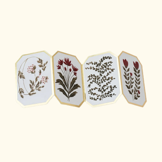 Botanical concertina card