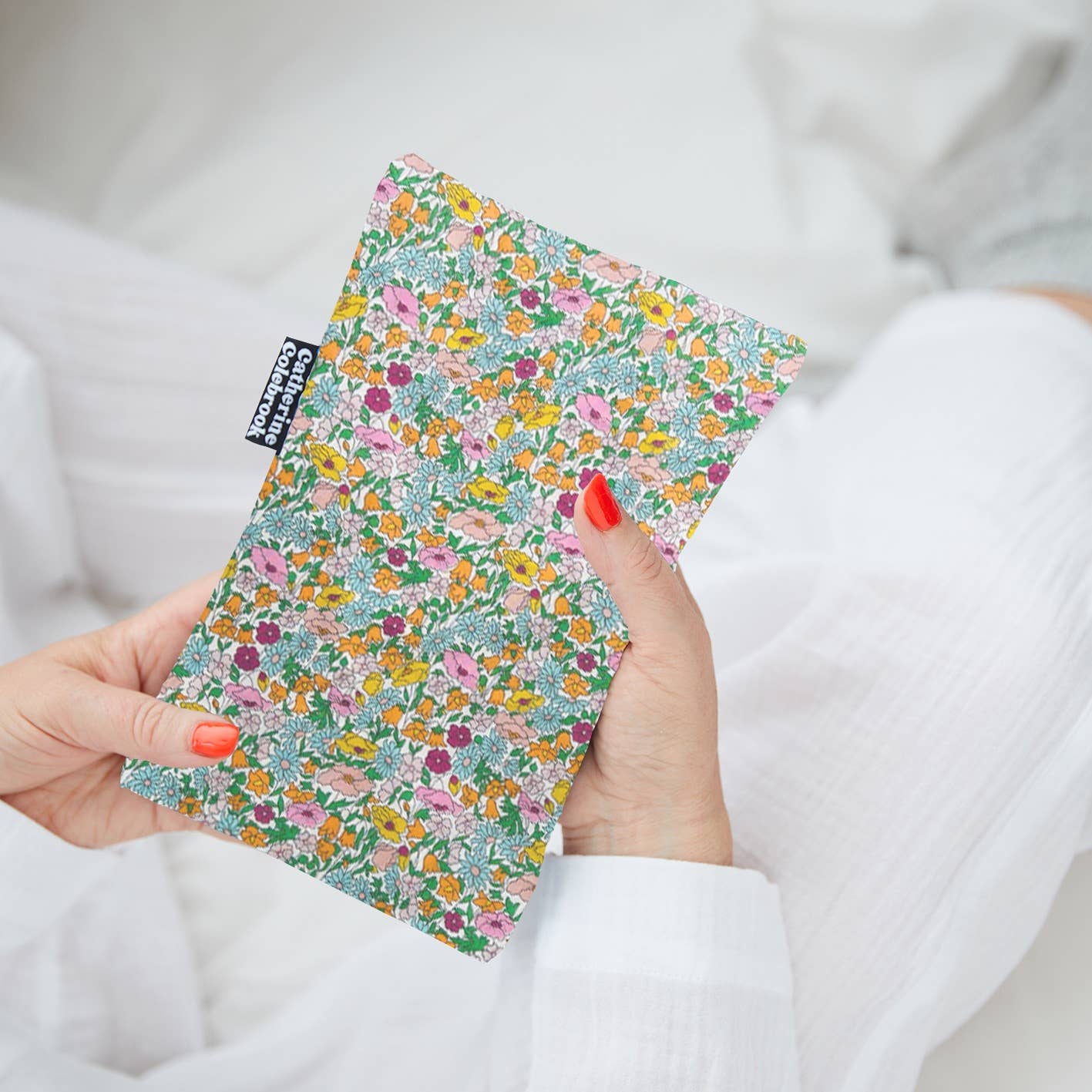 Bundle - Liberty Fabric Mini Hot Water Bottle & Eye Mask in Poppy Forest - Hot Water Bottle - Subject to Change