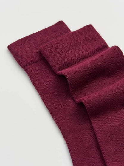 Bamboo Socks in Dark Plum