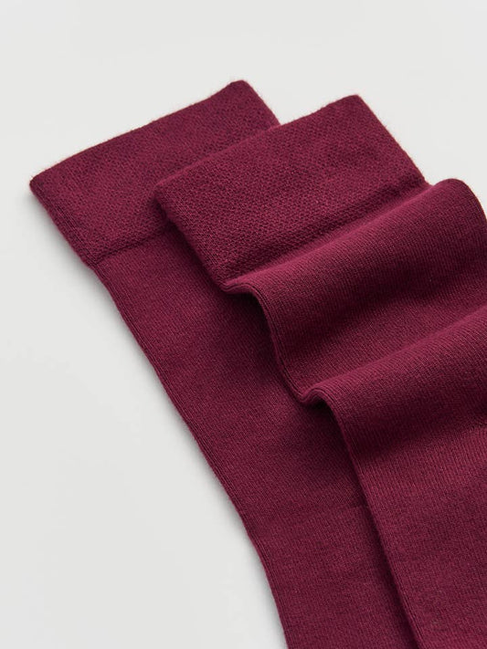 Bamboo Socks in Dark Plum