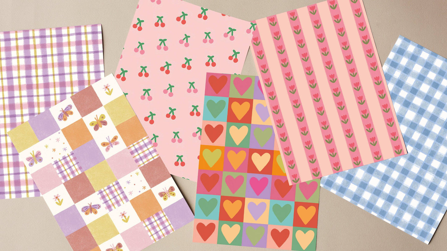 A5 Patterned Crafting Papers - Vol 1