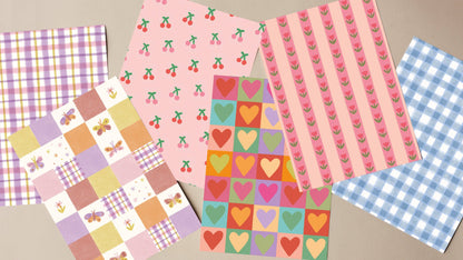 A5 Patterned Crafting Papers - Vol 1
