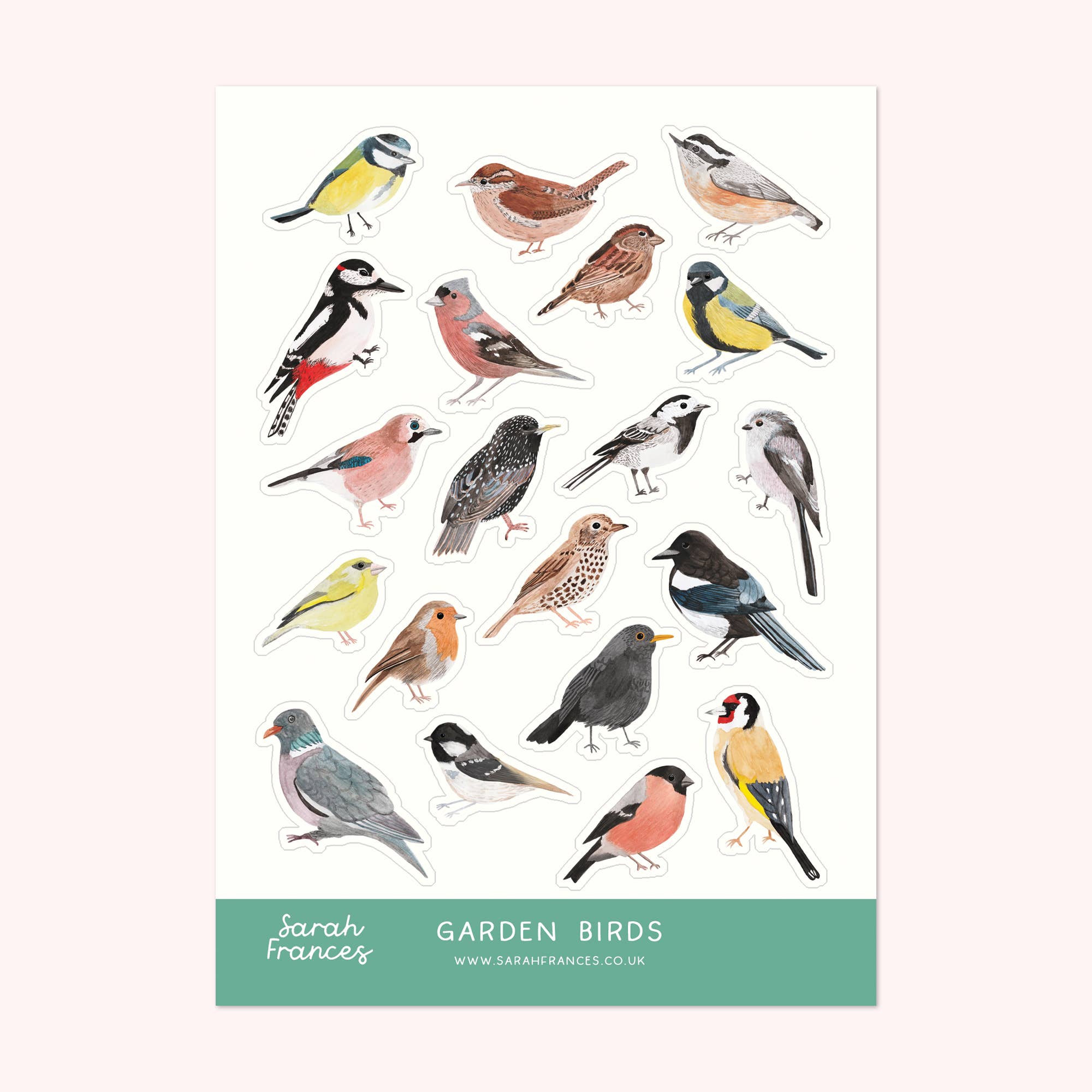 Garden Birds Sticker Sheet