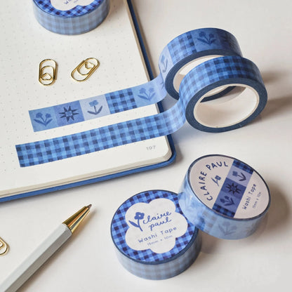 Inky Floral Washi Tape