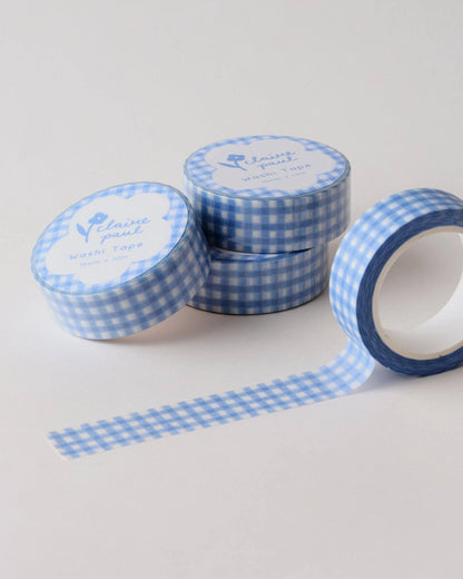 Blue gingham washi tape