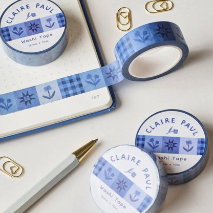 Inky Floral Washi Tape