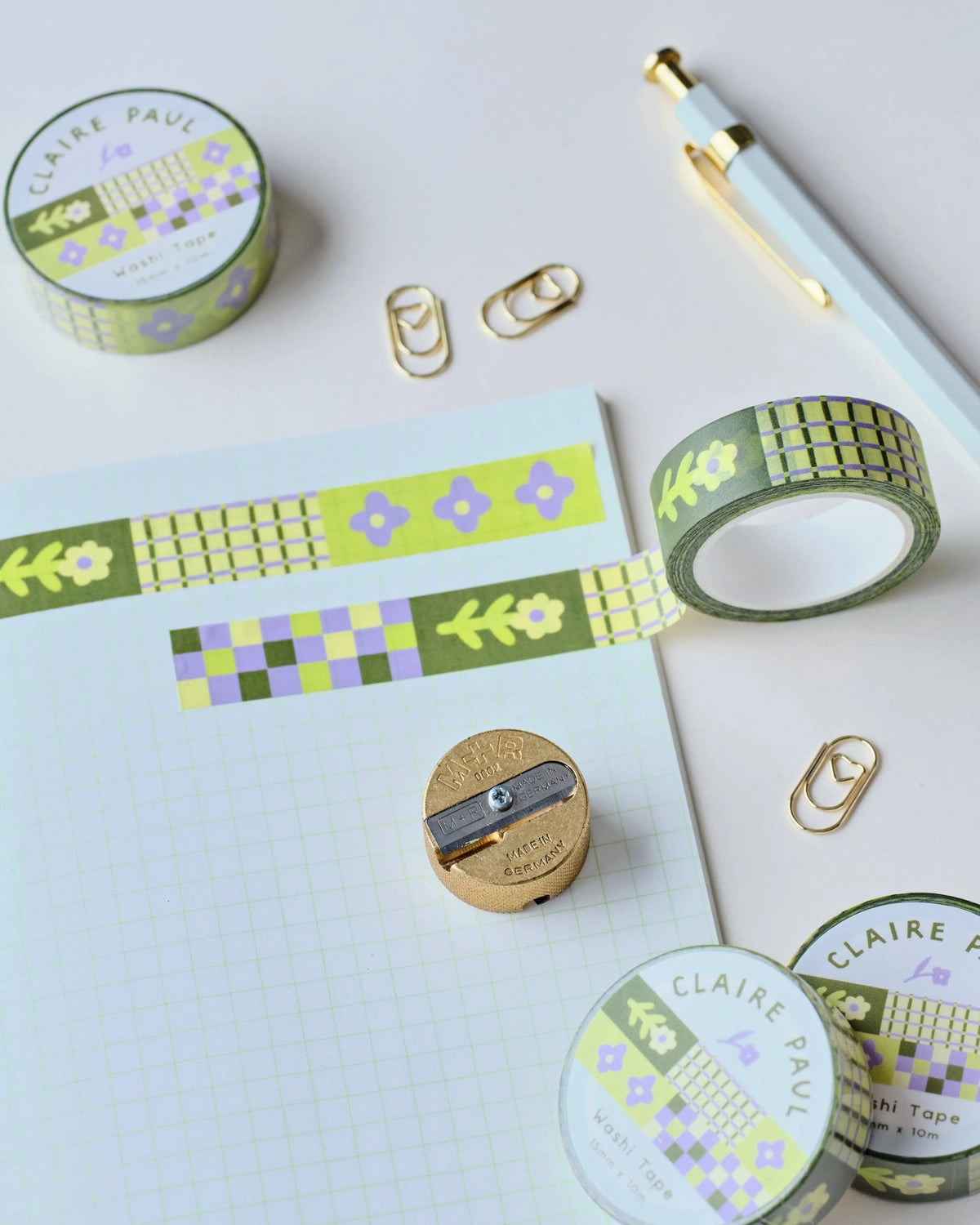 Flower patch washi tape