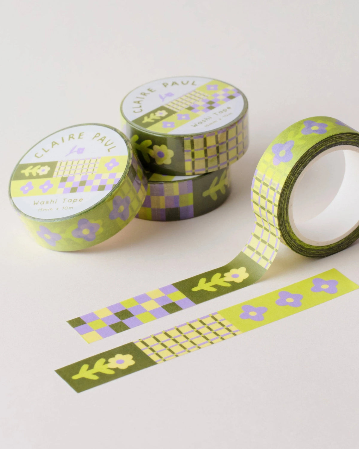 Flower patch washi tape