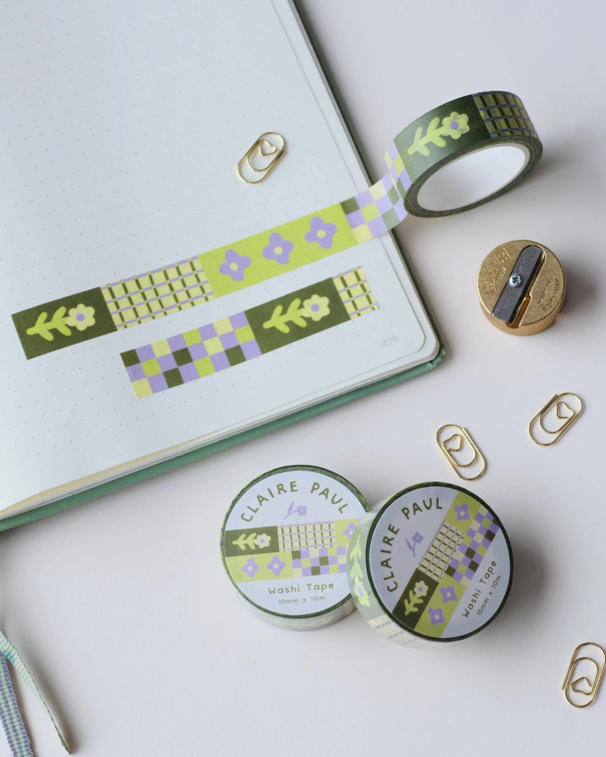 Flower patch washi tape
