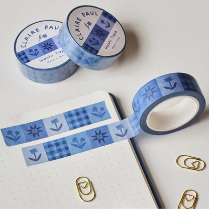 Inky Floral Washi Tape
