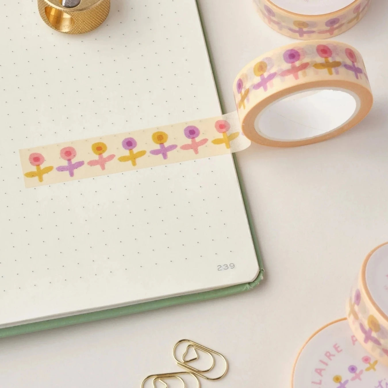 Pastel buds washi tape