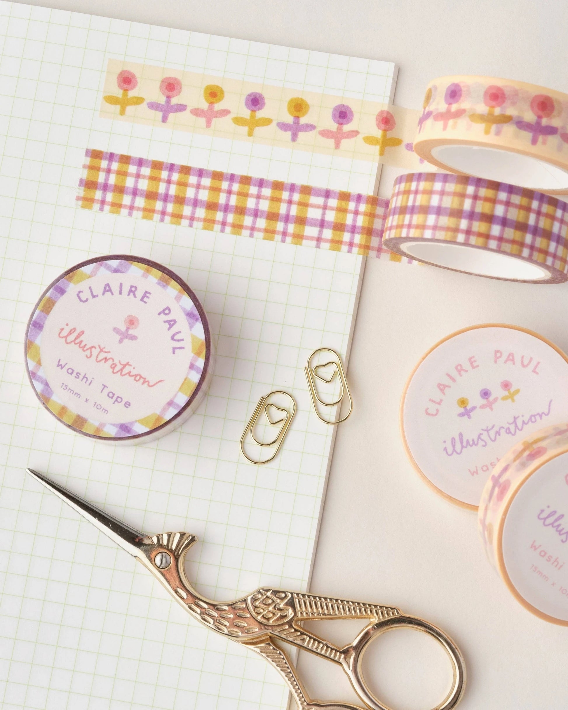 Pastel buds washi tape