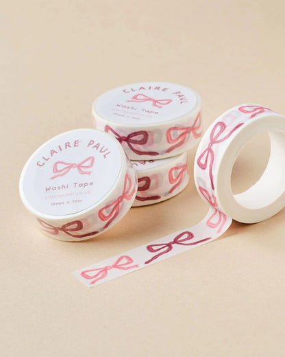 Pink bows washi tape